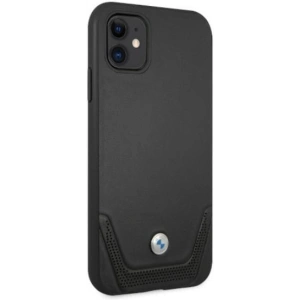 Kup Etui BMW BMHCN61RSWPK Apple iPhone 11 fekete/black hardcase bőr perforált - BMW031BLK - {ean13} - Sklep Home Screen