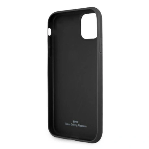 Kup Etui BMW BMHCN61RSWPK Apple iPhone 11 fekete/black hardcase bőr perforált - BMW031BLK - {ean13} - Sklep Home Screen