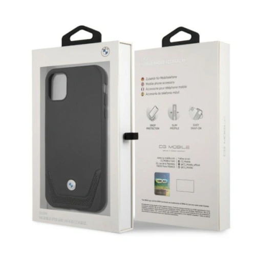 Kup Etui BMW BMHCN61RSWPK Apple iPhone 11 černý/black hardcase Kožené Perforované - BMW031BLK - {ean13} - Sklep Home Screen