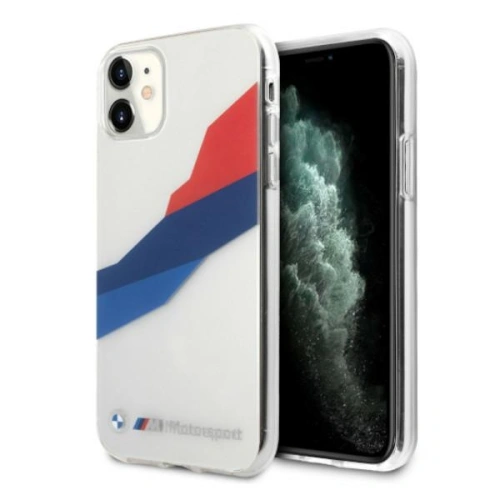 Kup Case BMW BMHCN61SKTGT Apple iPhone 11 transparentes Hardcase Motorsport Tricolor - BMW034CL - {ean13} - Sklep Home Screen