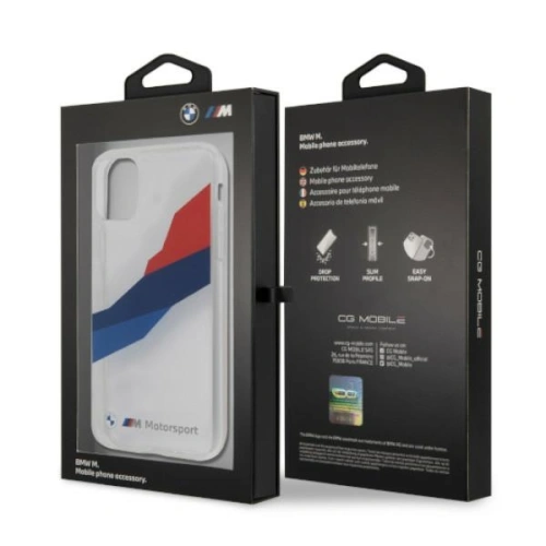 Kup Case BMW BMHCN61SKTGT Apple iPhone 11 transparentes Hardcase Motorsport Tricolor - BMW034CL - {ean13} - Sklep Home Screen