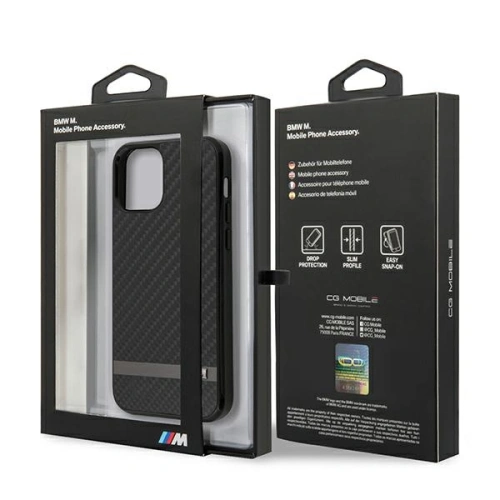 Kup Etui BMW BMHCP12LASCFBK Apple iPhone 12 Pro Max fekete hardcase M Collection Carbon - BMW039BLK - {ean13} - Sklep Home Screen