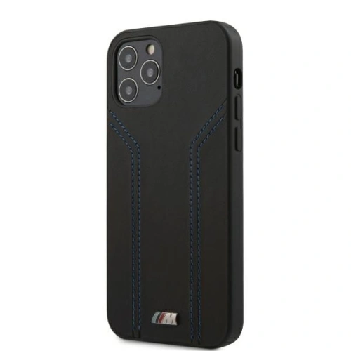 Kup Etui BMW BMHCP12LDLBK Apple iPhone 12 Pro Max fekete/black hardcase M Collection Kék Vonalak - BMW041BLK - {ean13} - Sklep Home Screen