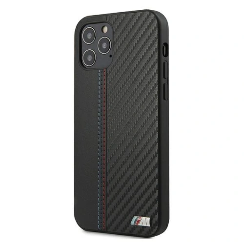 Kup Etui BMW BMHCP12LMCARBK Apple iPhone 12 Pro Max czarny/black hardcase M Collection PU Carbon Stripe - BMW043BLK - {ean13} - Sklep Home Screen
