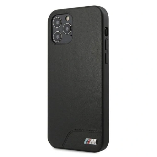 Kup Case BMW BMHCP12LMHOLBK Apple iPhone 12 Pro Max schwarz/schwarz Hardcase M Collection Smooth PU - BMW044BLK - {ean13} - Sklep Home Screen
