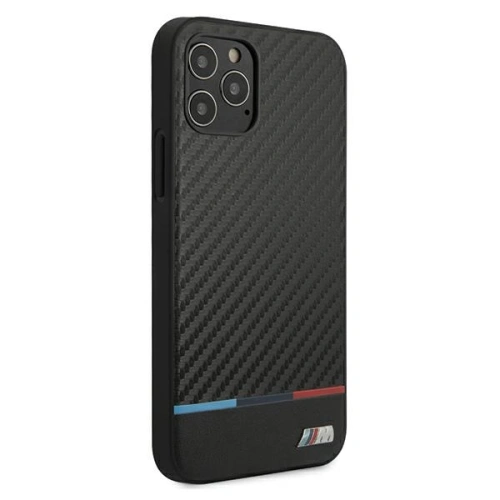 Kup Etui BMW BMHCP12LPUCARTCBK Apple iPhone 12 Pro Max czarny/black hardcase M Collection PU Carbon Stripe - BMW048BLK - {ean13} - Sklep Home Screen