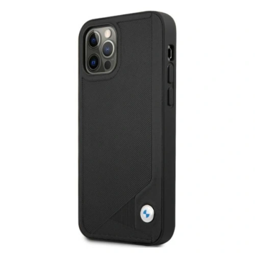 Kup Etui BMW BMHCP12LRCDPK Apple iPhone 12 Pro Max czarny/black hardcase Leather Deboss - BMW049BLK - {ean13} - Sklep Home Screen