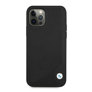 Kup Etui BMW BMHCP12LRCDPK Apple iPhone 12 Pro Max czarny/black hardcase Leather Deboss - BMW049BLK - {ean13} - Sklep Home Screen