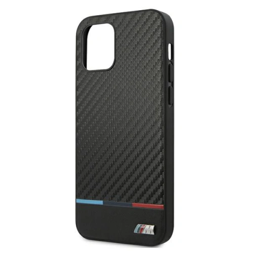 Kup Etui BMW BMHCP12LPUCARTCBK Apple iPhone 12 Pro Max czarny/black hardcase M Collection PU Carbon Stripe - BMW048BLK - {ean13} - Sklep Home Screen
