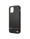Buy BMW BMHCP12LPUCARTCBK Apple iPhone 12 Pro Max black hardcase M Collection PU Carbon Stripe - BMW048BLK - {ean13} - Home Screen Store Europe