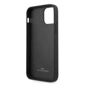 Etui BMW BMHCP12LRCDPK Apple iPhone 12 Pro Max fekete/hardcase bőr debosszált