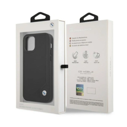 Kup Case BMW BMHCP12LRCDPK Apple iPhone 12 Pro Max schwarz/black hardcase Leder Deboss - BMW049BLK - {ean13} - Sklep Home Screen