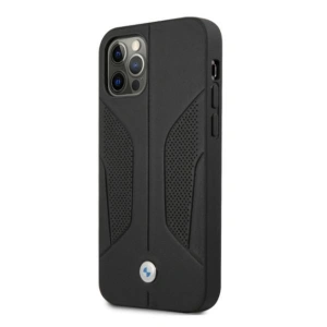 Kup Etui BMW BMHCP12LRSCSK Apple iPhone 12 Pro Max czarny/black hardcase Leather Perforate Sides - BMW050BLK - {ean13} - Sklep Home Screen