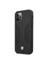 Buy BMW BMHCP12LRSCSK Apple iPhone 12 Pro Max black hardcase Leather Perforate Sides - BMW050BLK - {ean13} - Home Screen Store Europe