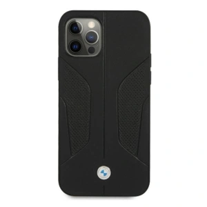 Kup Etui BMW BMHCP12LRSCSK Apple iPhone 12 Pro Max czarny/black hardcase Leather Perforate Sides - BMW050BLK - {ean13} - Sklep Home Screen