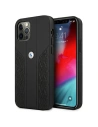 Etui BMW BMHCP12LRSPPK Apple iPhone 12 Pro Max czarny/black hardcase Leather Curve Perforate