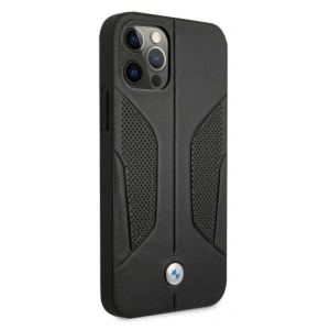 Kup Etui BMW BMHCP12LRSCSK Apple iPhone 12 Pro Max czarny/black hardcase Leather Perforate Sides - BMW050BLK - {ean13} - Sklep Home Screen