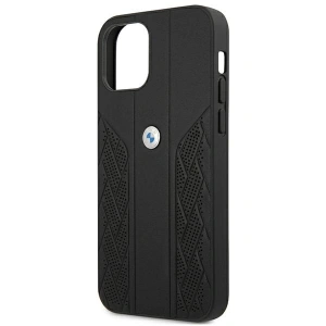 Kup Etui BMW BMHCP12LRSPPK Apple iPhone 12 Pro Max czarny/black hardcase Leather Curve Perforate - BMW051BLK - {ean13} - Sklep Home Screen