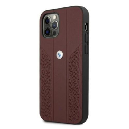 Kup Case BMW BMHCP12LRSPPR Apple iPhone 12 Pro Max rot/red hardcase Leather Curve Perforate - BMW052RED - {ean13} - Sklep Home Screen