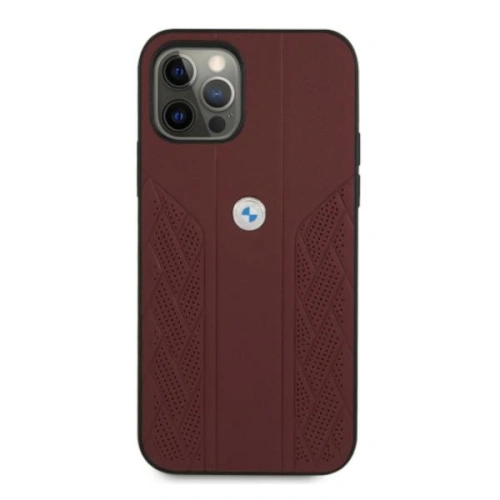Kup Etui BMW BMHCP12LRSPPR Apple iPhone 12 Pro Max czerwony/red hardcase Leather Curve Perforate - BMW052RED - {ean13} - Sklep Home Screen