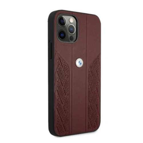 Kup Etui BMW BMHCP12LRSPPR Apple iPhone 12 Pro Max czerwony/red hardcase Leather Curve Perforate - BMW052RED - {ean13} - Sklep Home Screen