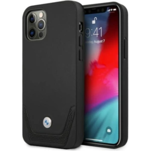 Kup Etui BMW BMHCP12LRSWPK Apple iPhone 12 Pro Max czarny/black hardcase Leather Perforate - BMW053BLK - {ean13} - Sklep Home Screen