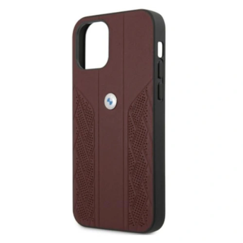 Kup Etui BMW BMHCP12LRSPPR Apple iPhone 12 Pro Max czerwony/red hardcase Leather Curve Perforate - BMW052RED - {ean13} - Sklep Home Screen
