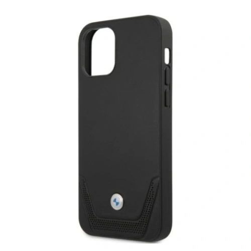 Buy BMW BMHCP12LRSWPK Apple iPhone 12 Pro Max black hardcase Leather Perforate - BMW053BLK - {ean13} - Home Screen Store Europe