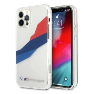 Kup Etui BMW BMHCP12LSKTGT Apple iPhone 12 Pro Max transparent hardcase Motorsport Tricolor - BMW055CL - {ean13} - Sklep Home Screen