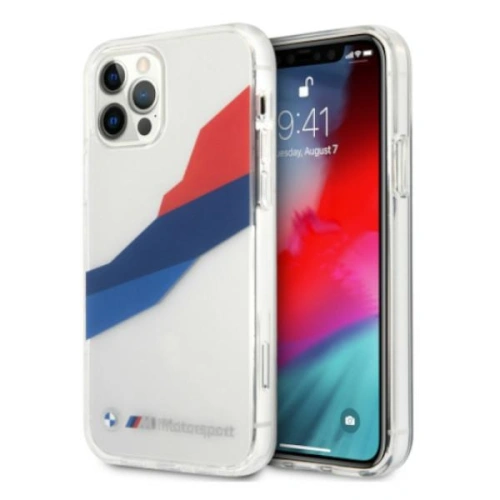 Kup Case BMW BMHCP12LSKTGT Apple iPhone 12 Pro Max transparentes Hartcase Motorsport Tricolor - BMW055CL - {ean13} - Sklep Home Screen