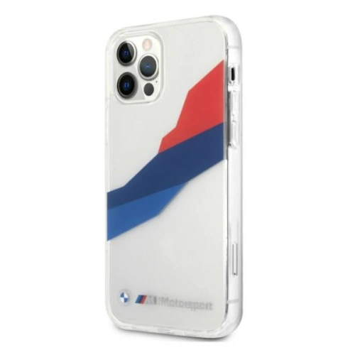 Kup Etui BMW BMHCP12LSKTGT Apple iPhone 12 Pro Max transparent hardcase Motorsport Tricolor - BMW055CL - {ean13} - Sklep Home Screen