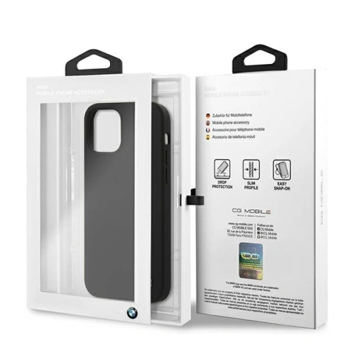 Kup Etui BMW BMHCP12LSILBK Apple iPhone 12 Pro Max fekete/black hardcase Silicone Signature - BMW054BLK - {ean13} - Sklep Home Screen