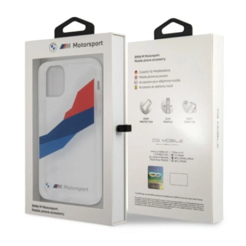 Kup Etui BMW BMHCP12LSKTGT Apple iPhone 12 Pro Max transparent hardcase Motorsport Tricolor - BMW055CL - {ean13} - Sklep Home Screen