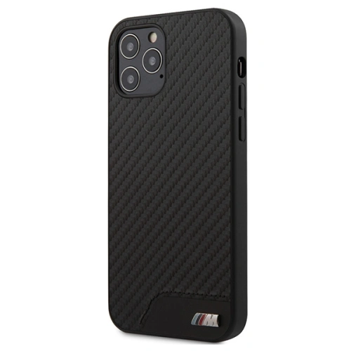 Kup Etui BMW BMHCP12MCABBK Apple iPhone 12/12 Pro fekete/hardcase M Collection PU Carbon - BMW062BLK - {ean13} - Sklep Home Screen