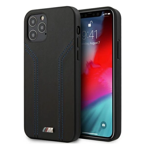 Kup Etui BMW BMHCP12MDLBK Apple iPhone 12/12 Pro černý/black hardcase M Collection Blue Lines - BMW063BLK - {ean13} - Sklep Home Screen