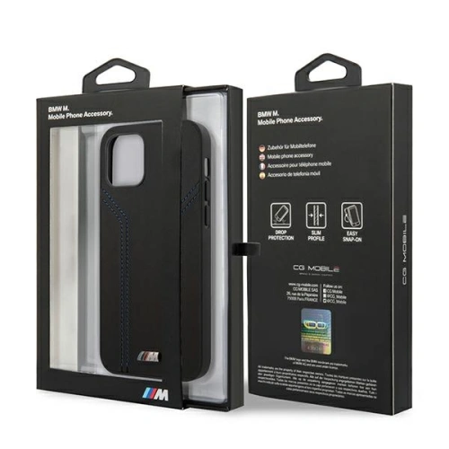 Kup Etui BMW BMHCP12MDLBK Apple iPhone 12/12 Pro černý/black hardcase M Collection Blue Lines - BMW063BLK - {ean13} - Sklep Home Screen
