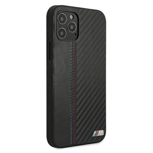 Kup Etui BMW BMHCP12MMCARBK Apple iPhone 12/12 Pro czarny/black hardcase M Collection PU Carbon Stripe - BMW065BLK - {ean13} - Sklep Home Screen