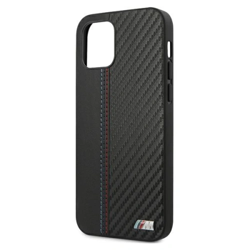 Kup Etui BMW BMHCP12MMCARBK Apple iPhone 12/12 Pro czarny/black hardcase M Collection PU Carbon Stripe - BMW065BLK - {ean13} - Sklep Home Screen