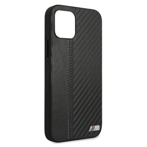 Kup Etui BMW BMHCP12MMCARBK Apple iPhone 12/12 Pro czarny/black hardcase M Collection PU Carbon Stripe - BMW065BLK - {ean13} - Sklep Home Screen