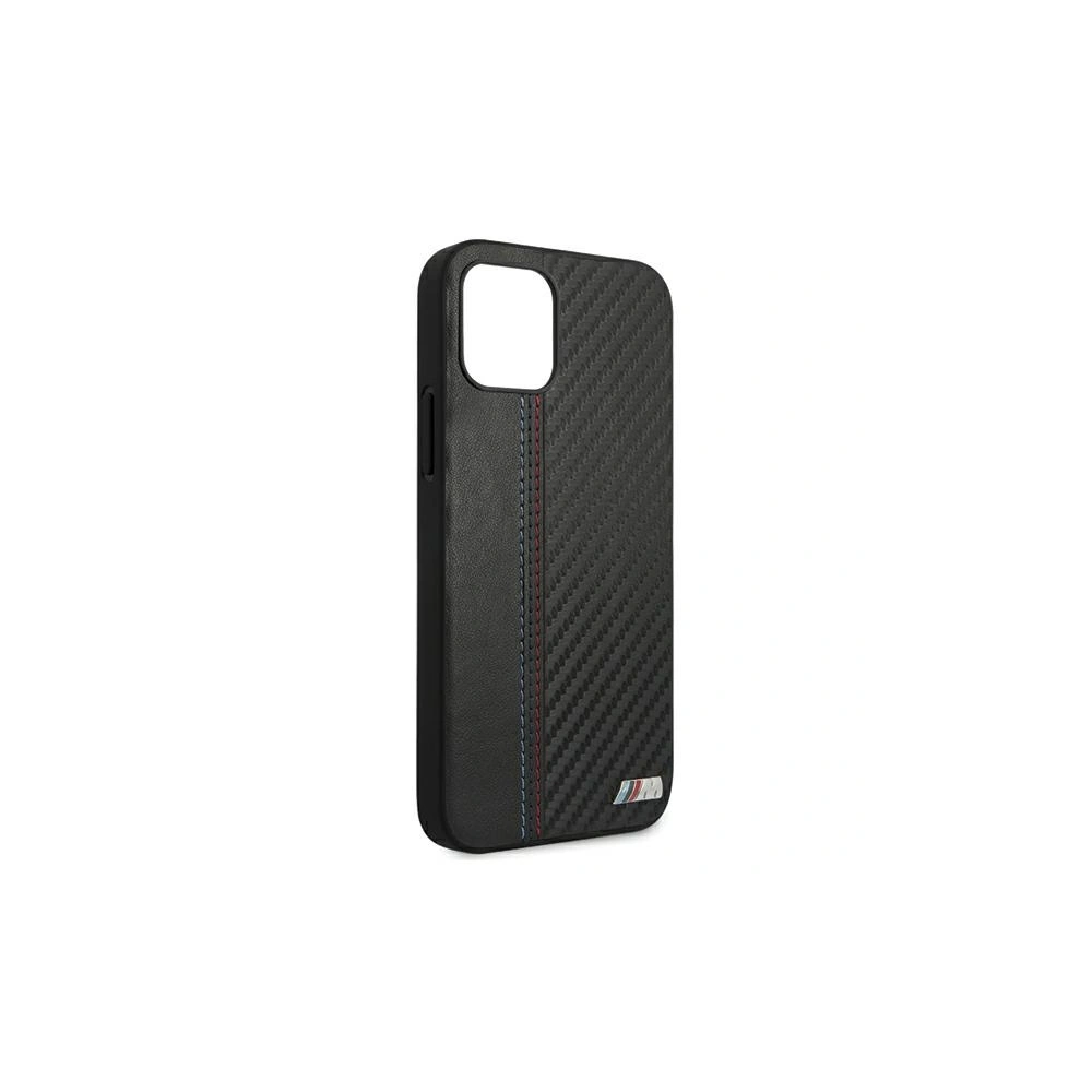 Etui BMW BMHCP12MMCARBK Apple iPhone 12/12 Pro czarny/black hardcase M Collection PU Carbon Stripe