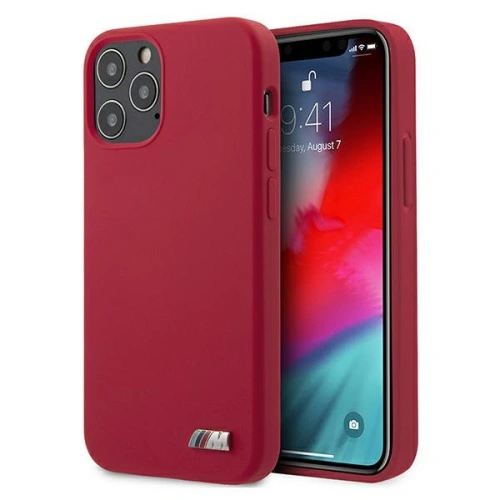 Kup Etui BMW BMHCP12MMSILRE Apple iPhone 12/12 Pro czerwony/red hardcase Silicone M Collection - BMW068RED - {ean13} - Sklep Home Screen