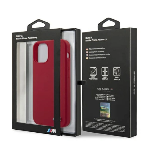 Kup Etui BMW BMHCP12MMSILRE Apple iPhone 12/12 Pro czerwony/red hardcase Silicone M Collection - BMW068RED - {ean13} - Sklep Home Screen