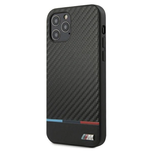 Kup Etui BMW BMHCP12MPUCARTCBK Apple iPhone 12/12 Pro fekete/hardcase M Collection PU Carbon Stripe - BMW070BLK - {ean13} - Sklep Home Screen