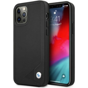 Kup Etui BMW BMHCP12MRCDPK Apple iPhone 12/12 Pro czarny/black hardcase Leather Deboss - BMW071BLK - {ean13} - Sklep Home Screen