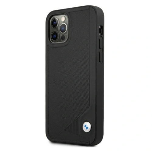 Kup Case BMW BMHCP12MRCDPK Apple iPhone 12/12 Pro schwarz/black hardcase Leder Deboss - BMW071BLK - {ean13} - Sklep Home Screen