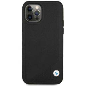 Kup Etui BMW BMHCP12MRCDPK Apple iPhone 12/12 Pro fekete/black hardcase bőr debosszált - BMW071BLK - {ean13} - Sklep Home Screen