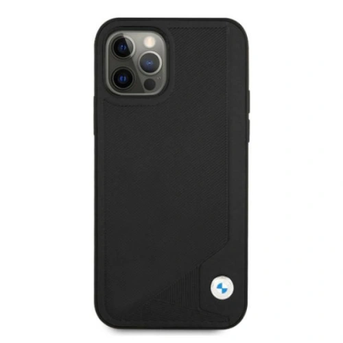 Kup Case BMW BMHCP12MRCDPK Apple iPhone 12/12 Pro schwarz/black hardcase Leder Deboss - BMW071BLK - {ean13} - Sklep Home Screen