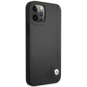 Kup Etui BMW BMHCP12MRCDPK Apple iPhone 12/12 Pro fekete/black hardcase bőr debosszált - BMW071BLK - {ean13} - Sklep Home Screen