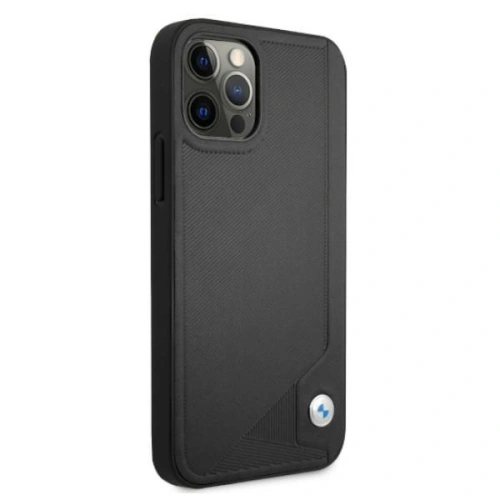 Kup Case BMW BMHCP12MRCDPK Apple iPhone 12/12 Pro schwarz/black hardcase Leder Deboss - BMW071BLK - {ean13} - Sklep Home Screen