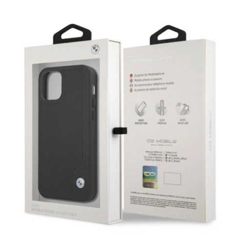 Kup Case BMW BMHCP12MRCDPK Apple iPhone 12/12 Pro schwarz/black hardcase Leder Deboss - BMW071BLK - {ean13} - Sklep Home Screen